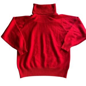 King Deer red 100% cashmere sweater King Deer turtleneck size medium